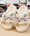 Floral Bow Slippers