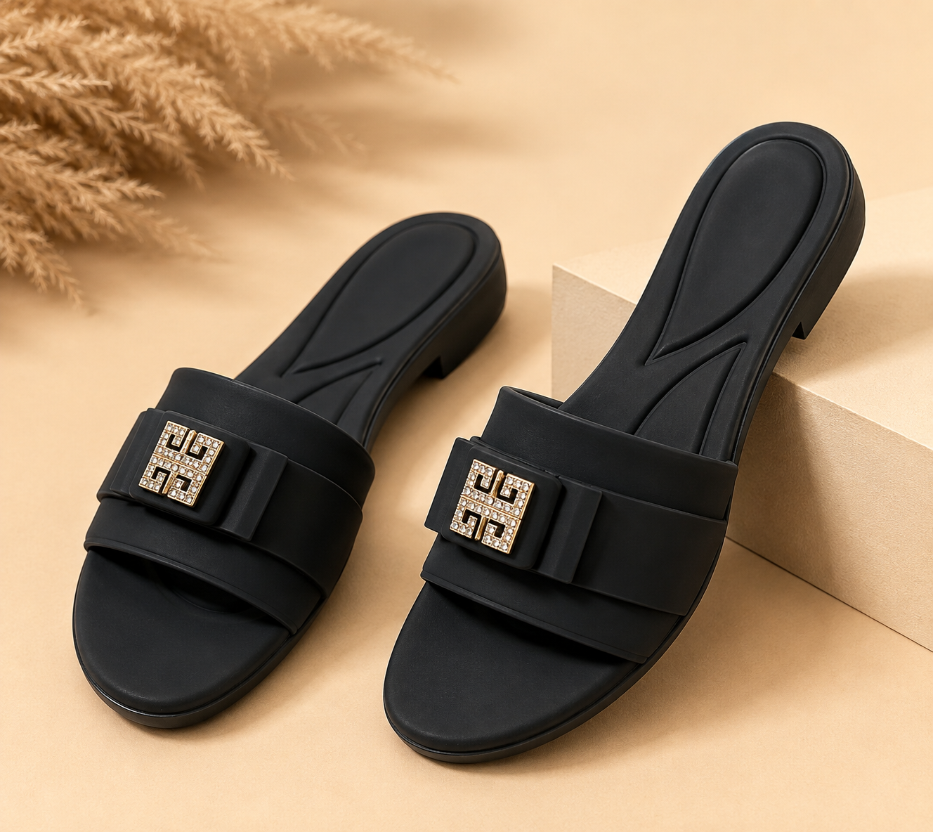 Crystal Buckles Sandals