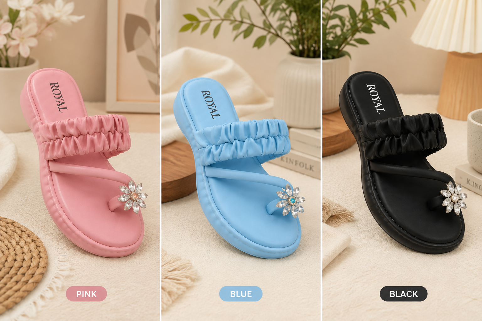 Pastel Royal Sandals