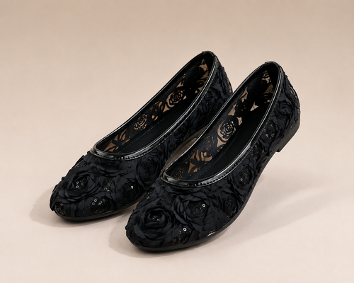 Beautiful Floral Flats